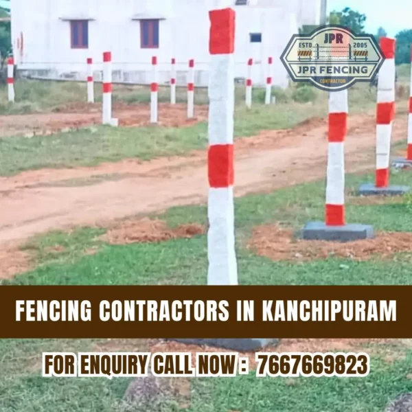 Fencing Stone Pole in Kanchipuram
