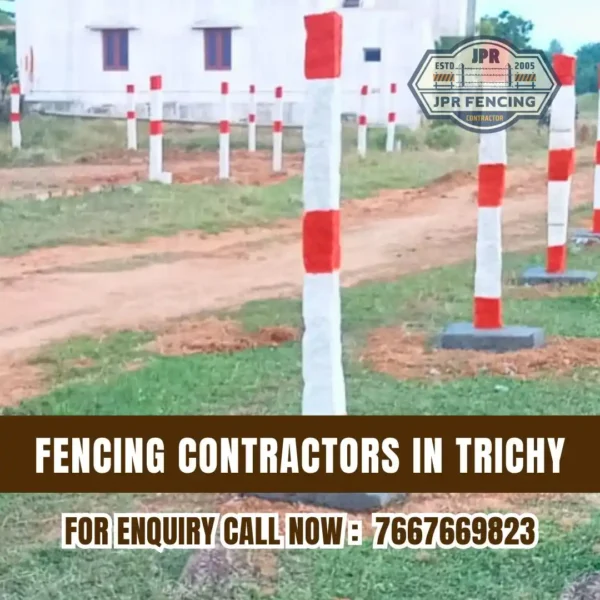 Fencing Stone Pole in Trichy