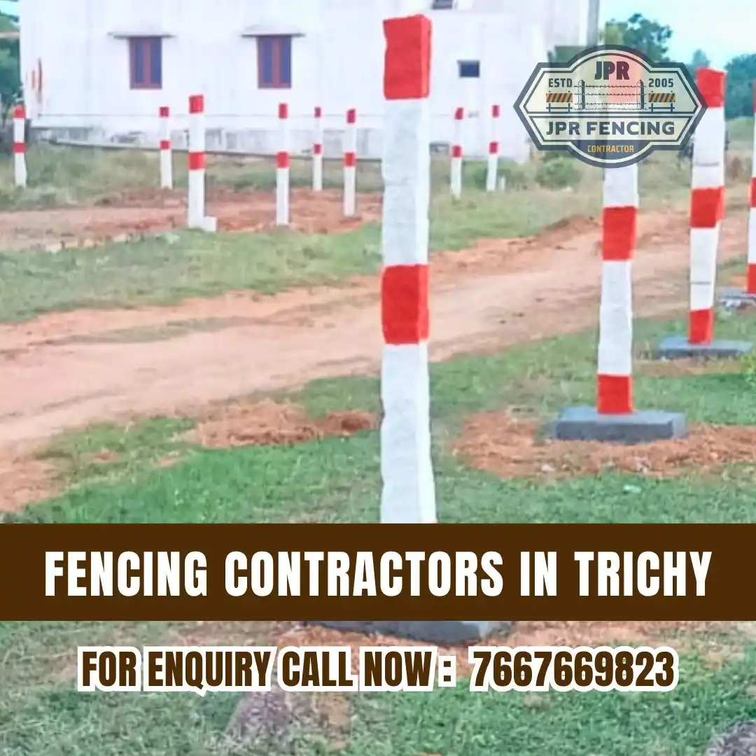 Fencing Stone Pole in Trichy